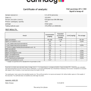 Olej CBD 20% (2000mg) – Cannaby Terpen